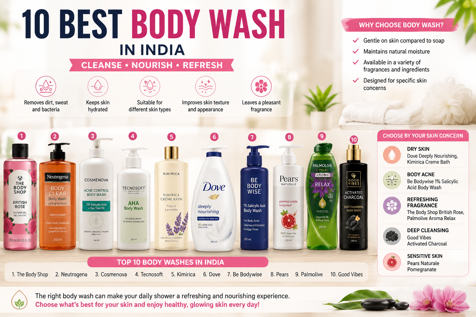 10 Best Body Wash in India